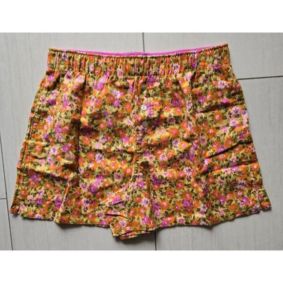 Arizona Body Sleepwear Womens Orange Peel Daisy short size M - Picture 1 of 7